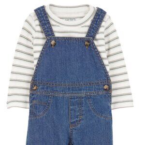NWT Carter’s Child of Mine Baby & Toddler Boy 2-Piece Overalls Set Outfit 24 MO